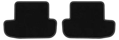 Produktbild von Velours-Fußmatten Hinten für Audi A5 8T 2008-2018 (Coupé) – 2-tlg, Schwarz, passgenau – Wielganizator LUX