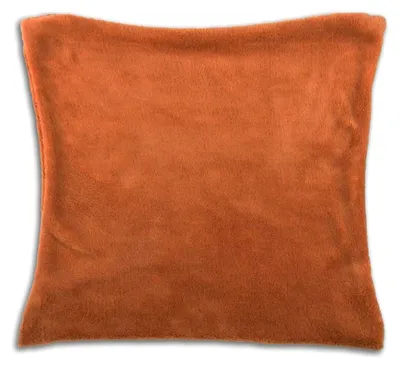 Produktbild von Kissenhülle Kuschel 30x30cm in Terracotta - Ochre mit Füllkissen