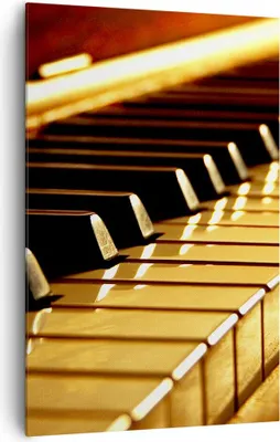 Produktbild von Bild auf Leinwand - Leinwandbild - Einteilig - Klavier Musik Konzert - 80x120cm - Wand Bild - Wanddeko - Wandbilder - Leinwanddruck - Wanddekoration - Leinwand bilder - Wandbild - PA80x120-2200
