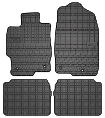 Imagen del producto de Alfombrillas de goma para Mazda 6 II GH 2007-2012 (sedán/familiar/liftback/hatchback) – juego de 4 piezas, negras, a medida – Wielganizator SolidPRO