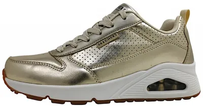 Productafbeelding van Skechers Uno Metallixs Damenschuhe Schnürschuhe Sportive Sneaker low Gold