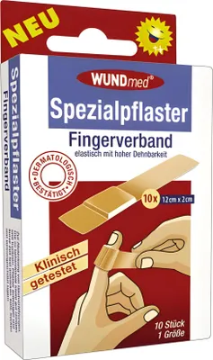 Produktbild von Wundmed Spezialpflaster Fingerverband 12 cm x 2 cm