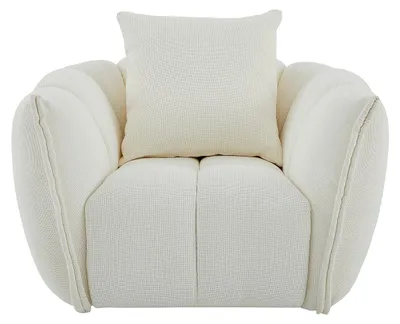 Produktbild von Drehsessel aus strukturiertem Beige-Stoff GONOLON