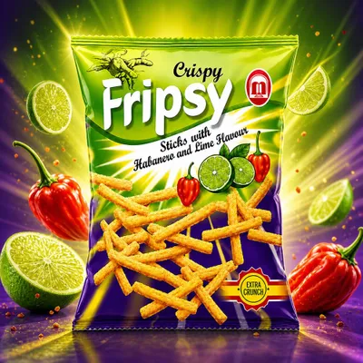 Obrázek produktu pro Fripsy, křupavé tyčinky s příchutí habanero a limetky, 50g