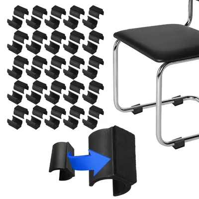 Image de Omgoods - 50 protections de pieds de chaise en feutre, adaptées aux pieds de 25 mm de diamètre