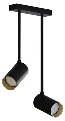 Produktbild von Deckenleuchte GU10 Schwarz Metall Modern Deckenlampe