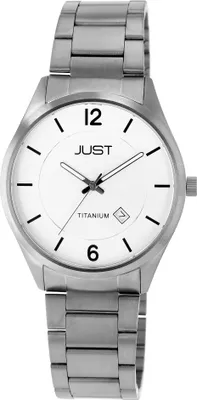 Produktbild von Just Herrenuhr mit Gliederarmband, Titan, 5 ATM