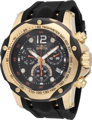 Obrázok produktu pre Invicta Speedway 49841 Pánske Hodinky - Quartz Hnutie - Nerezová Oceľ s Čiernym Ciferníkom - 51 mm