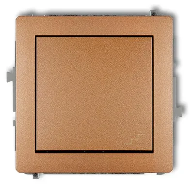 Obrázok produktu pre DECO, vypínač pre schodiskovú šachtu, zlatá metalická farba, model 8DWP-3