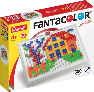 Produktbild von Quercetti Mosaik Spielzeug Stecktafel 300 Pins kreativ