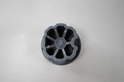 Produktbild von Leudus Markisenzubehör & Ersatzteile Markisenkapsel Wellenkapsel eckige & runde Tuchrollen-Achse (runde Tuchrollen-Achse, 60mm, schwarz)