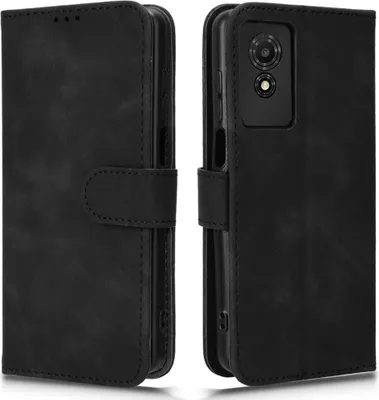 Produktbild von TCL 501 Hülle - Coverup Klapphülle - Schwarz