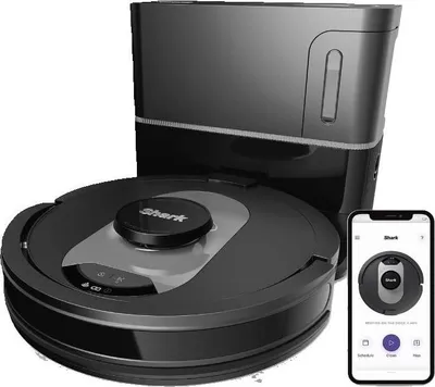 Produktbild von Shark AI 360 RV 2500S0EU 30 Roboterstaubsauger mit Ladestation, Selbstreinigungsstation, Schwarz