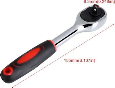 Obrázek produktu pro 1PC Heavy Duty 1/4" Drive Quick Release Ratchet Socket Wrench Hand Bike Car Repairing Tool Hot