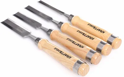 Obrázok produktu pre KRAFT&DELE Dláta na drevo 10-25 mm, drevená rukoväť, sada 4 ks - KD11771