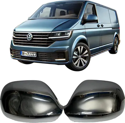 Image de Coques de rétroviseurs en ABS chromé pour Volkswagen T6 à partir de 2015