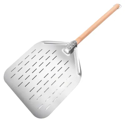Immagine prodotto di Spatola per pizza con manico in legno e lama in acciaio inossidabile, 30 cm