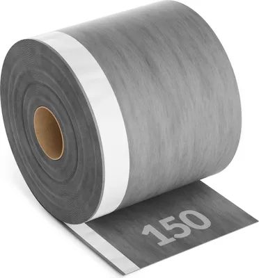 A roll of window sealing tape on a white background.