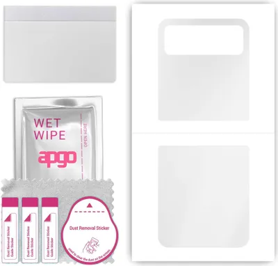 Produktbild von apgo Rückseite Schutzfolie, klar, kompatibel mit Motorola Razr 2023, Hinten Hydrogel-Displayschutzfolie mit Positionierhilfe, kratzfest, einfache Montage
