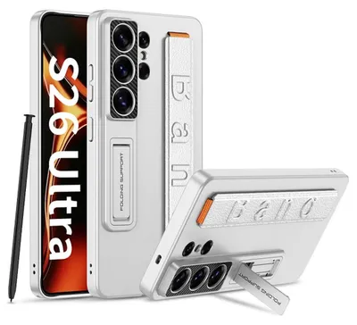 Produktbild von Handy Hülle Halteband für Samsung Galaxy S26 Ultra Kunststoff Silikon Silber