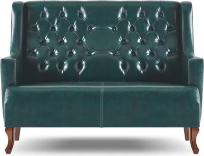 Produktbild von Ledersofa Grün Chesterfield Klassisch Leder Holz Weich Vielseitig Zweisitzig