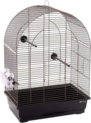 Produktbild von FLAMINGO Sittichkäfig Klara 2 45x28x62,5 cm Metallic-Taupe