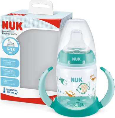 Produktbild von NUK Trinklernflasche 150ml – Fische-Motiv, leicht & sicher