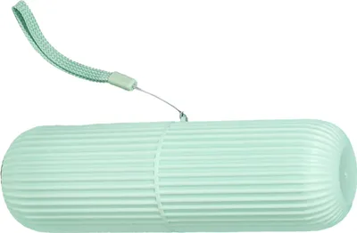 Image de Étui de voyage pour brosse à dents Étui portable de grande capacité en plastique multifonctionnel pour le transport de dentifrice pour le voyage, l'école et la salle de bain Vert