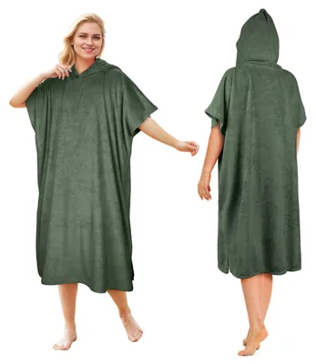 Produktbild von Tirrinia Strand Surf Poncho - Wasserabsorbierendes Wetsuit Umkleidetuch mit Kapuze