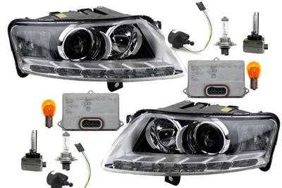 Produktbild von Johns, Scheinwerfer passend für Audi A6 L&R m. Leuchtmitteln + Steuergerät + Stellmotor 4E0907476 63126907488 63120150614 2M5Z13C170AA 2M5112K072AA A0