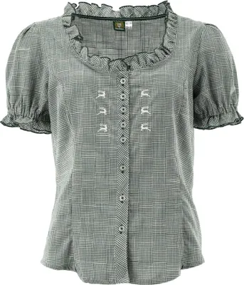Produktbild von Trachtenbluse Editha trachtengrün 34