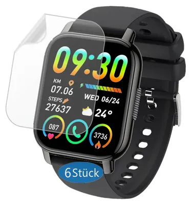 Productafbeelding van Screenprotector voor Y6 Smartwatch 1.85 Inch - Pack van 6