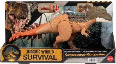 Produktbild von Figurine Grogosaurus Mega Action, Jurassic World Survival Attaque Déchaînée, Funktion d'Évolution, JKL86