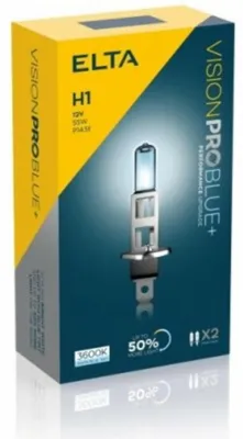 Zdjęcie produktu dla Elta H1 VisionProBlue +50% 55 W 12 V P14.5s, zestaw 2 szt., EB2488TR