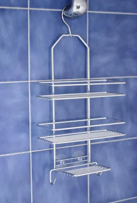 Produktbild von Euroshowers 583-90 Duschablage Satina 3 Böden zum Hängen 43 x 25 cm Chrom
