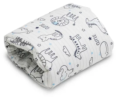 Produktbild von Sei Design Stillkissen klein für unterwegs mit Baumwollbezug Armkissen Stillmuff to go Ministillkissen Happy Baby
