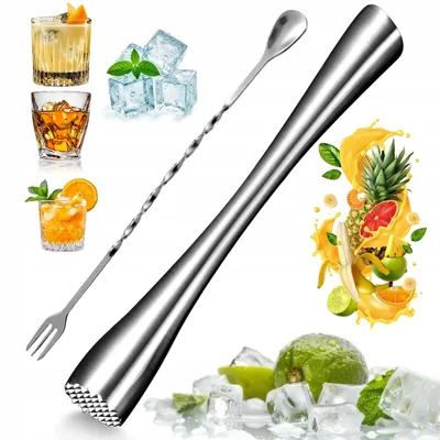 Produktbild von Professionelles Barzubehör Set Cocktail Shaker Löffel Edelstahl