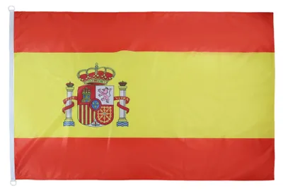 Spanien Flagge 150x90 cm, Polyester, wetterfest, mit 2 Ringen