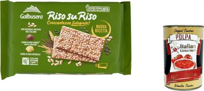 Produktbild von Galbusera 8002190002651, Reiscracker, 380 g, 7,9 g, Rechteck, 12 Stück(e), 439 kcal