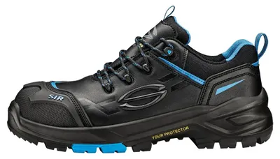 Produktbild von Sir Safety Fortune Sicherheitsschuh S3S Herren Leder mit Fiberglaskappe und Durchtrittschutz, 49, Schwarz