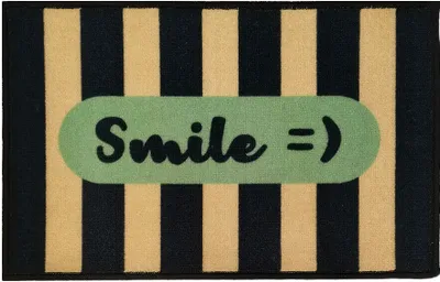 Produktbild von Fußmatte "Smile =)" 40x60cm, rutschfest, waschbar & wetterfest