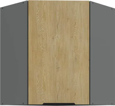 Produktbild von Eck- Hängeschrank Cremona Anthrazit 60x60 GN-72 1F (45°)