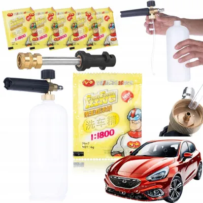 Imagen del producto de Canon de Espuma 1000ml – Set de Espuma Activa | Compatible con Kärcher K2-K7 | Alta Eficiencia