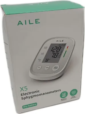 Zdjęcie produktu dla AILE X5 Elektroniczny ciśnieniomierz (sfigmomanometr)