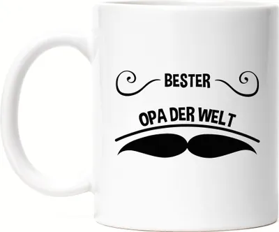 Produktbild von Bester Opa Tasse Spruch Geburtstag Geschenkidee Bester Opa Großvater Bart