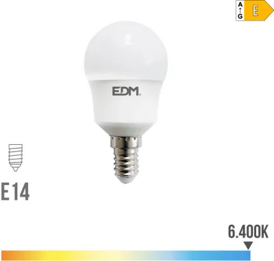 Image de Ampoule Led E14 Sphérique 8.5w Lumière Froide Puissante 1000lm - Edm