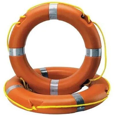 Image de Goldenship Bouée de sauvetage homologuée Orange 75 cm Orange 75 cm