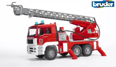 Zdjęcie produktu dla bruder MAN wóz strażacki z obrotową drabiną 2771 zabawka samochód