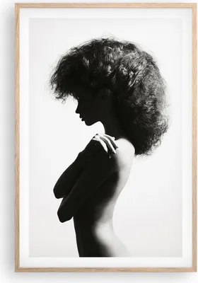 Produktbild von Gerahmtes Poster - Rahmen in heller Eiche - Frau Nacktheit Körper - 61x91,5 cm - Wand Bild - Wanddeko - Wandbilder - Kunstposter - Wandposter - Bilderrahmen - Bilder - Kunstdruck - P2NPA61x91-4946