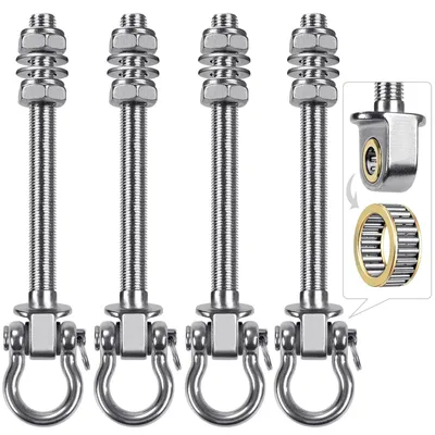 Immagine prodotto di Omgoods - Set di 4 ganci robusti per il fissaggio